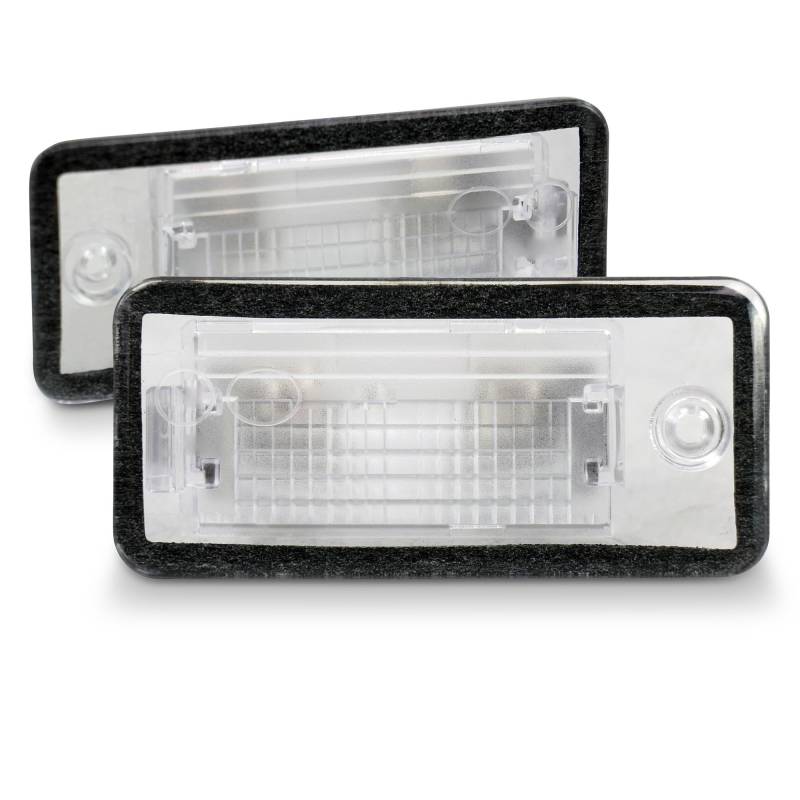 BESTPRICE 2x Kennzeichenleuchte hinten beidseitig, weiß, Halogen, Auto, Kennzeichenleuchte von BESTPRICE