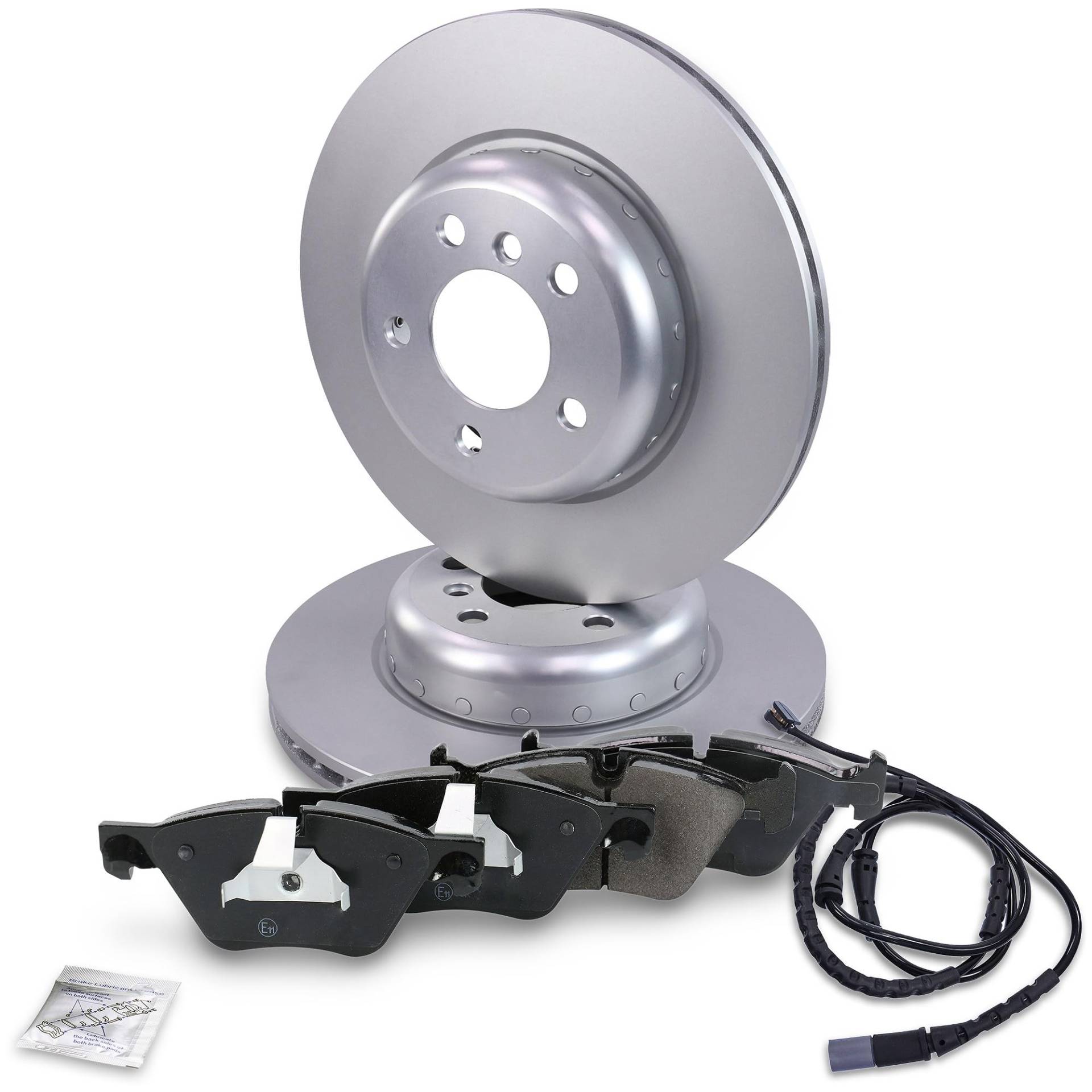 BESTPRICE BESTPRICE Bremsensatz Vorderachse inkl. Bremsscheiben Ø 330 mm Belüftet + Bremsbeläge vorne inkl. Verschleißkontakt Kompatibel mit BMW 5er (F10), 5er Touring (F11) von BESTPRICE