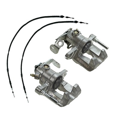 Bestprice 2x Bremssattel + 2x Bremsseil Hinterachse für Ford, Seat, VW von BESTPRICE