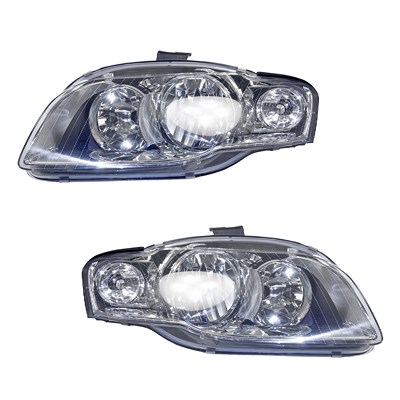 Bestprice 2x Scheinwerfer H7/H7 Blinker weiß, m/ Stellmotor für Audi von BESTPRICE