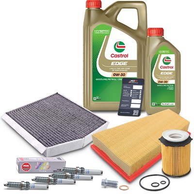 Bestprice Inspektionspaket SET C + 6L CASTROL EDGE 0W-30 Motoröl für Mercedes-Benz von BESTPRICE