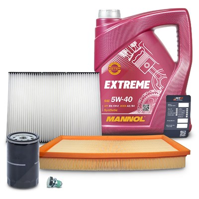 Bestprice Inspektionspaket Set A + 5l 5W-40 Motoröl für Audi, Skoda, VW von BESTPRICE