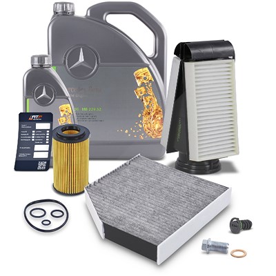 Bestprice Inspektionspaket Set A + 6l 5W-30 MB 229.52 Motoröl für Mercedes-Benz von BESTPRICE