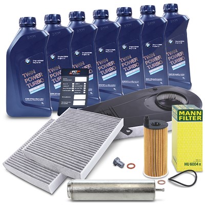 Bestprice Inspektionspaket Set B + 7l 5W-30 Motoröl für BMW von BESTPRICE