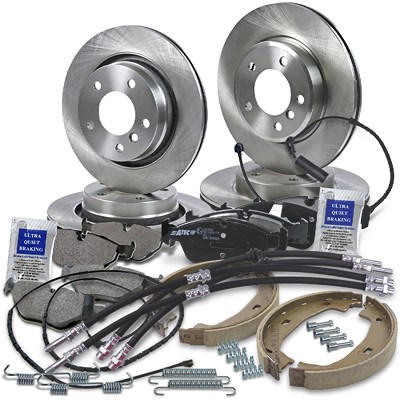 Bestprice Komplettset Bremsscheiben+Bremsbeläge Vorne+Hinten für BMW von BESTPRICE