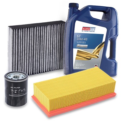 Bestprice Inspektionspaket Filtersatz SET A + 5L ÖL für Mitsubishi, Smart von BESTPRICE