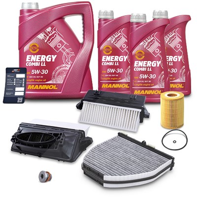 Bestprice Inspektionspaket SET A + 8L 5W-30 Motoröl für Mercedes-Benz von BESTPRICE