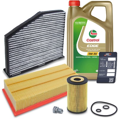 Bestprice Inspektionspaket Set A + 5l 5W-30 Motoröl für Skoda, Seat, VW, Audi von BESTPRICE