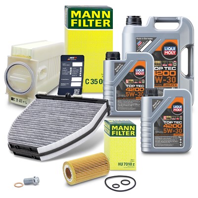 Bestprice Inspektionspaket Set A + 7l 5W-30 Motoröl für Mercedes-Benz von BESTPRICE