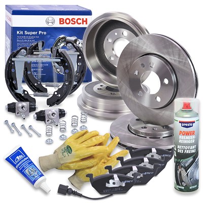 Bestprice Komplettset Bremsscheiben+Bremsbacken Vorne+Hinten für Audi, VW von BESTPRICE