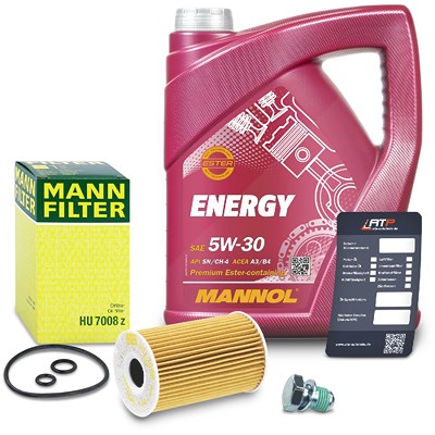 Bestprice Ölfilter + 5l 5W-30 Motoröl für Audi, Seat, Skoda, VW von BESTPRICE