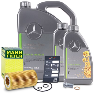 Bestprice Ölfilter + 7l 5W-30 Motoröl für Infiniti, Jeep, Mercedes-Benz von BESTPRICE