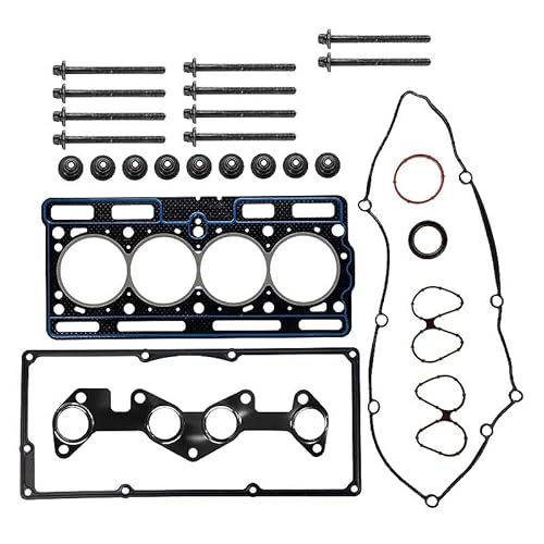 Zylinderkopfdichtung Satz, Zylinderkopf Dichtungssatz, Zylinderkopfdichtsatz + 1x Satz Zylinderkopfschrauben Zylinderkopfschraubensatz a 10 Stück von BESTPRICE