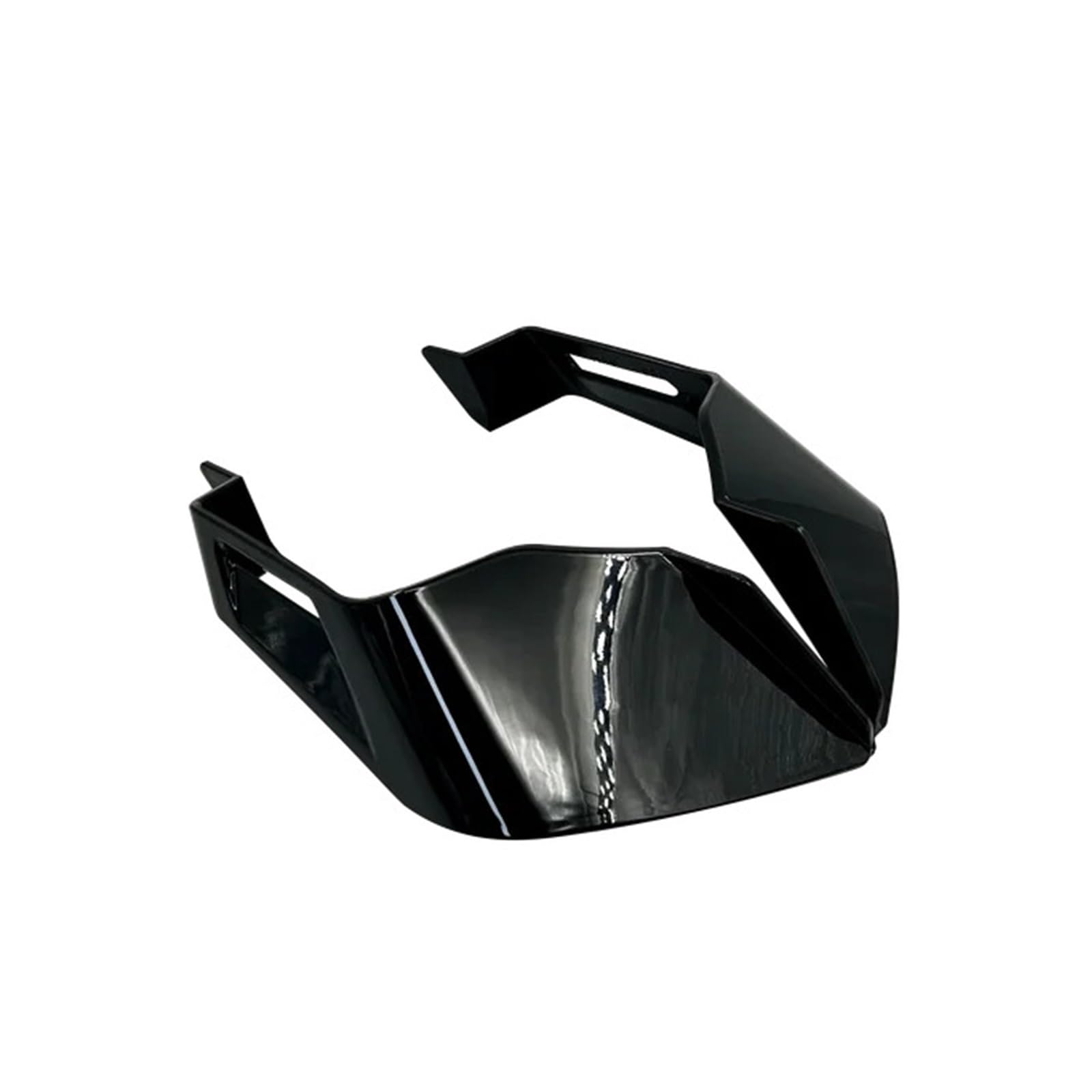 BEUAOCK Universeller Motorrad-Winglet, aerodynamischer Spoilerflügel mit selbstklebender Motorrad-Dekoration, Aufkleber, kompatibel mit Yamaha, Suzuki, Kawasaki (Hellschwarz) von BEUAOCK