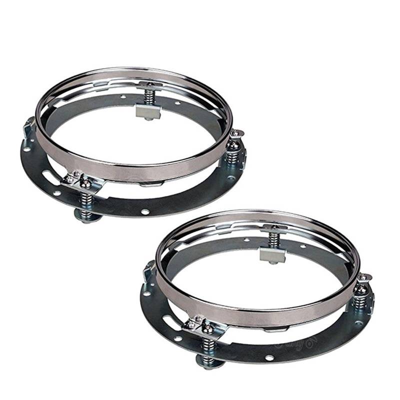 2PCs Montage Halterung for 7 Zoll LED Scheinwerfer Runde Ring Scheinwerfer Halterung Lampe Halter Klammern Kompatibel Mit JK TJ von BEUTEE