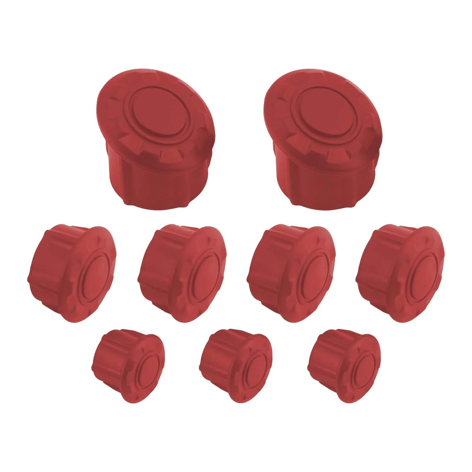 BEUTEE Motorrad-Rahmenloch-Abdeckkappen, Stecker, dekoratives Rahmenkappen-Set, kompatibel mit R1250GS R1200GS R 1250 GS R 1200 GS LC ADV Adventure (Color : Red) von BEUTEE