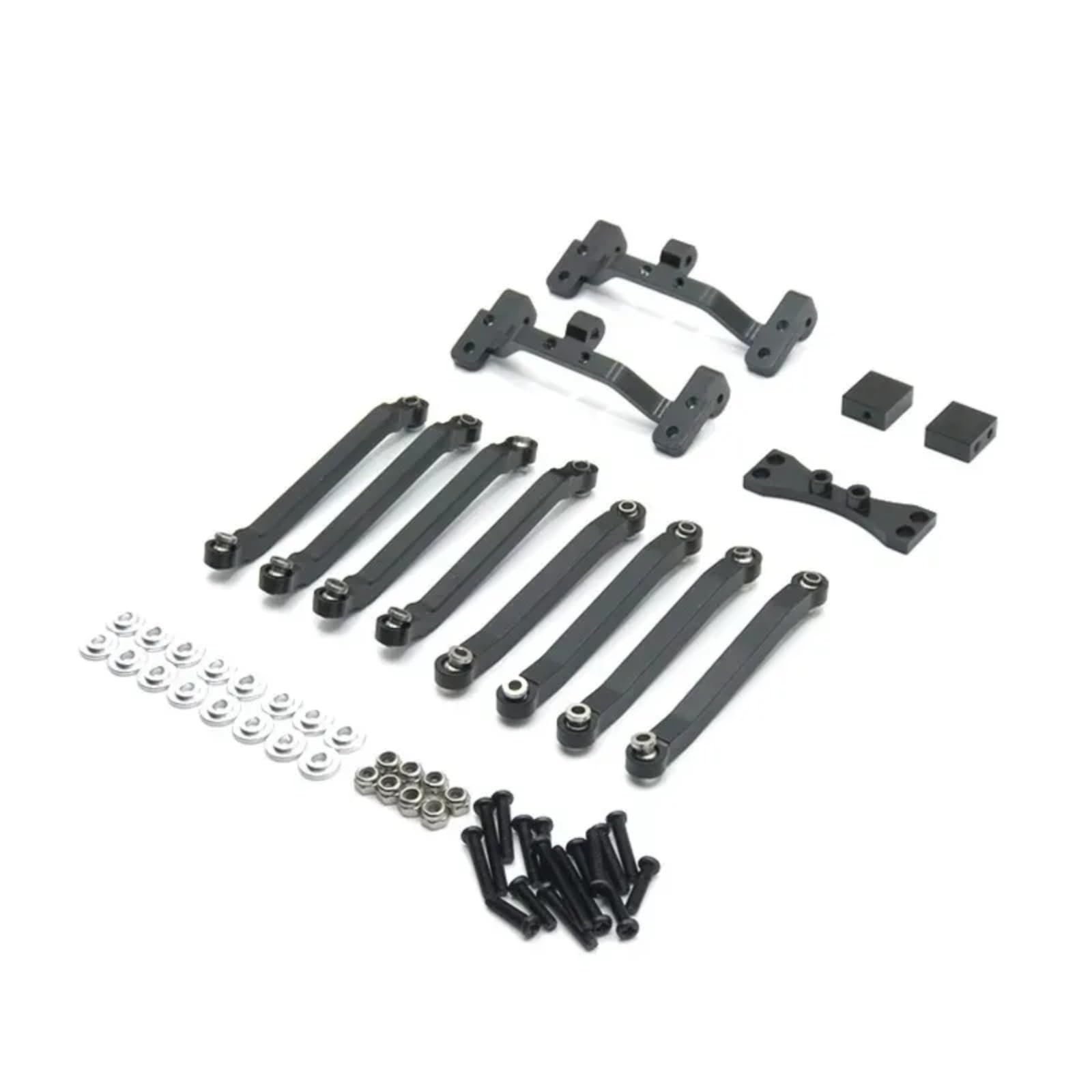 BEWAQO RC Autozubehör Für MN 1/12 D90 D91 D96 Für MN98 Für MN99S RC Auto Metall Geändert Verknüpfung Verknüpfung Halter Upgrade Teile Ersatz Zubehör(Black) von BEWAQO