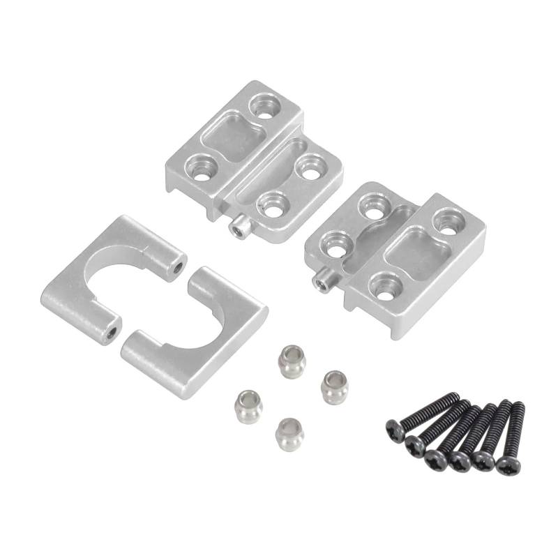 BEWAQO RC Autozubehör Für MN 1/12 Für MN82 LC79 Für MN78 Fernbedienung Auto Metall Upgrade Hinterachse Frühling Platte Befestigung Sitz RC Auto Upgrade Teile(Silver) von BEWAQO