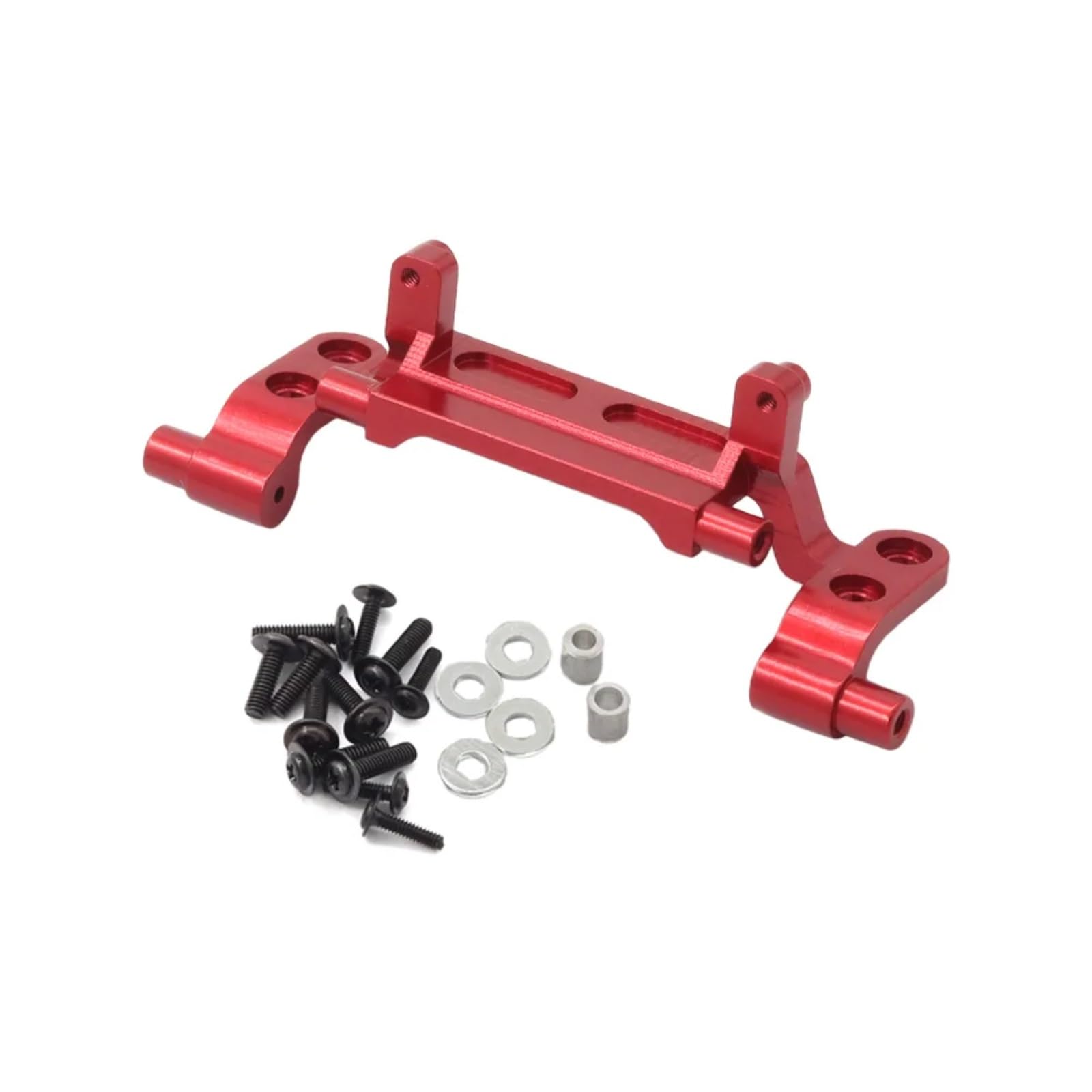 BEWAQO RC Autozubehör Für MN82 Für MN78 LC79 1/12 RC Auto Ersatzteile Metall Upgrade Spurstange Halterung Zugstange Basis Sitz Ersatz Teile(Red) von BEWAQO