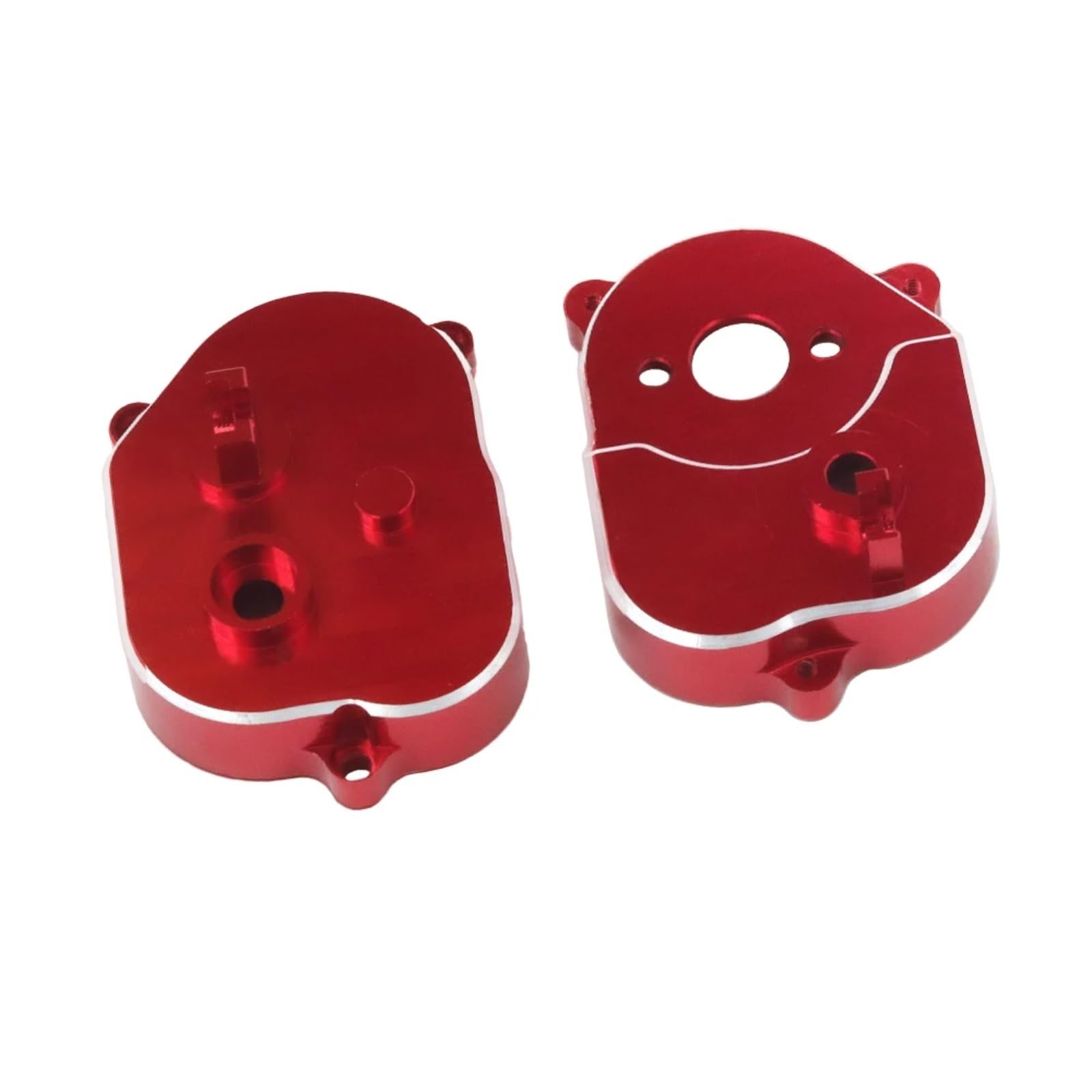 BEWAQO RC Autozubehör Für MN82 Für MN78 Metall Übertragung Shell Getriebe Gehäuse Mit Metall Getriebe 1/12 RC Auto Getriebe Upgrade Ersatzteile(Red) von BEWAQO