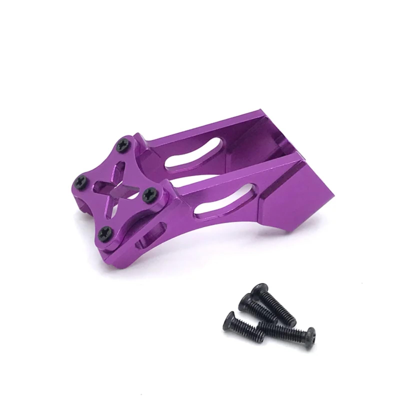 BEWAQO RC Autozubehör Für WLtoys 1/12 124019 124017 1/14 144010 144001 Metall Upgrade Retrofit Schwanz Platte Halterung RC Auto Upgrade Ersatzteile(Purple) von BEWAQO