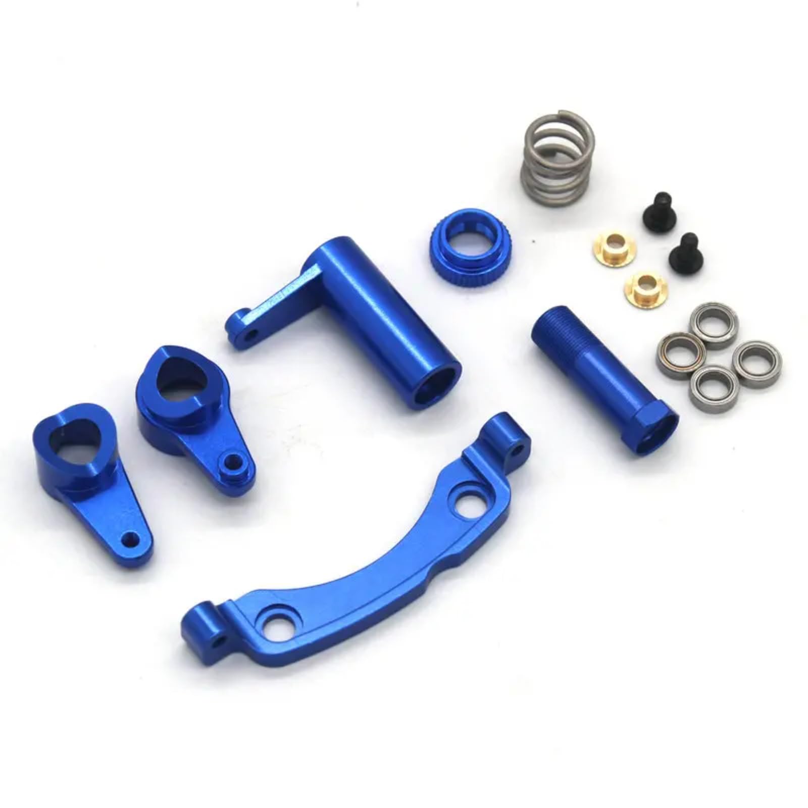 BEWAQO RC Autozubehör Für ZD Für Racing DBX-10 10427S 9106S 1/10 RC Lenkung Montage Von Metall Teilen Für Fernbedienung Autos Ersatz Teile(Blue) von BEWAQO