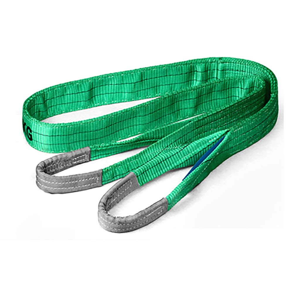 Bewegungsband erhöhen Hebeschlinge, 2 Tonnen, industrielles Duplex-Polyester-Gurtband, Hebe-Ladungsschlinge, Riemen, Streichriemen, 1–10 m, hochfestes, verschleißfestes Polyester(1m) von BFNDSSEOU