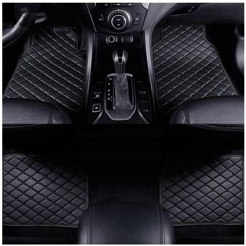 Auto-Fußmatten, für BMW X1 E84 2009-2014 Anpassen Fußmatten, Allwetter wasserdichte rutschfeste Auto Fussmatten Set,A Black von BFRDGE