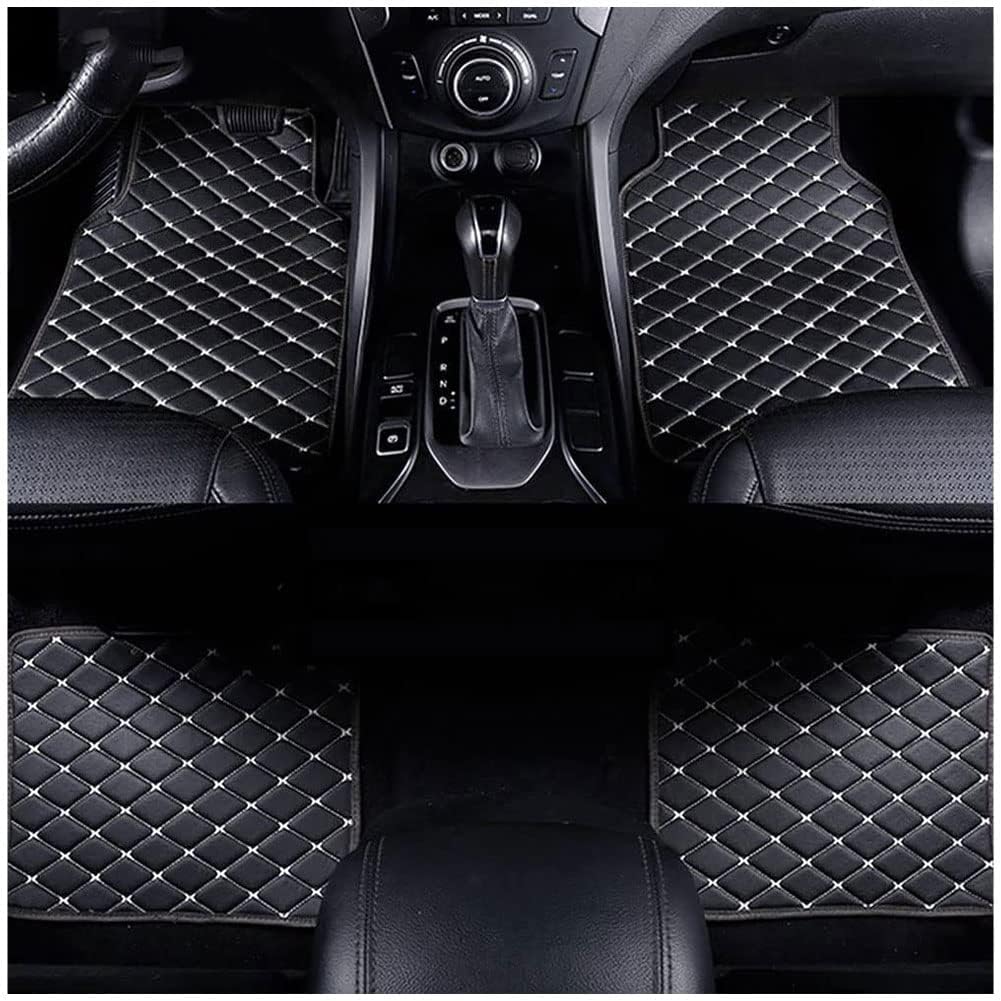 Auto-Fußmatten, für BMW X3 G01 2017-2024 Anpassen Fußmatten, Allwetter wasserdichte rutschfeste Auto Fussmatten Set,C Black Beige von BFRDGE
