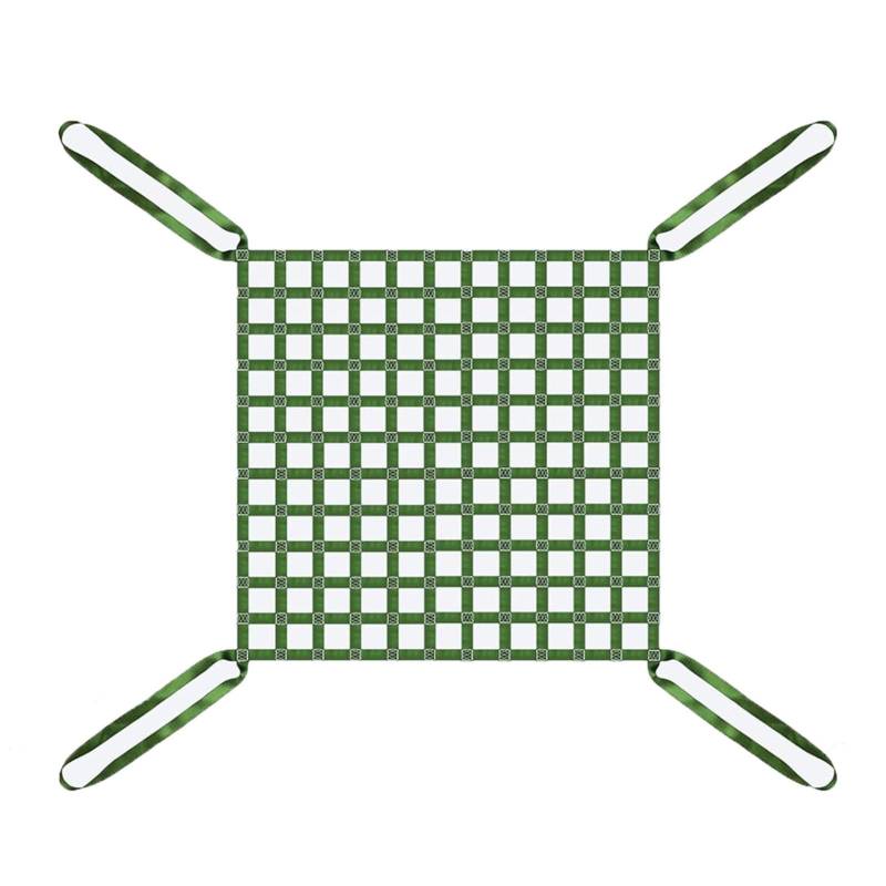 Fracht Heben Netze, Flaches Hebenetz aus Polyesterschlinge, Gurtbandnetz, Ladungssicherungsnetz, Zurrnetz for Kisten und Paletten, starkes Ladungsnetz for Aufhängen von Ladung(1 X 1M/Mesh 10cm/Load 1t von BFVAKBKYT