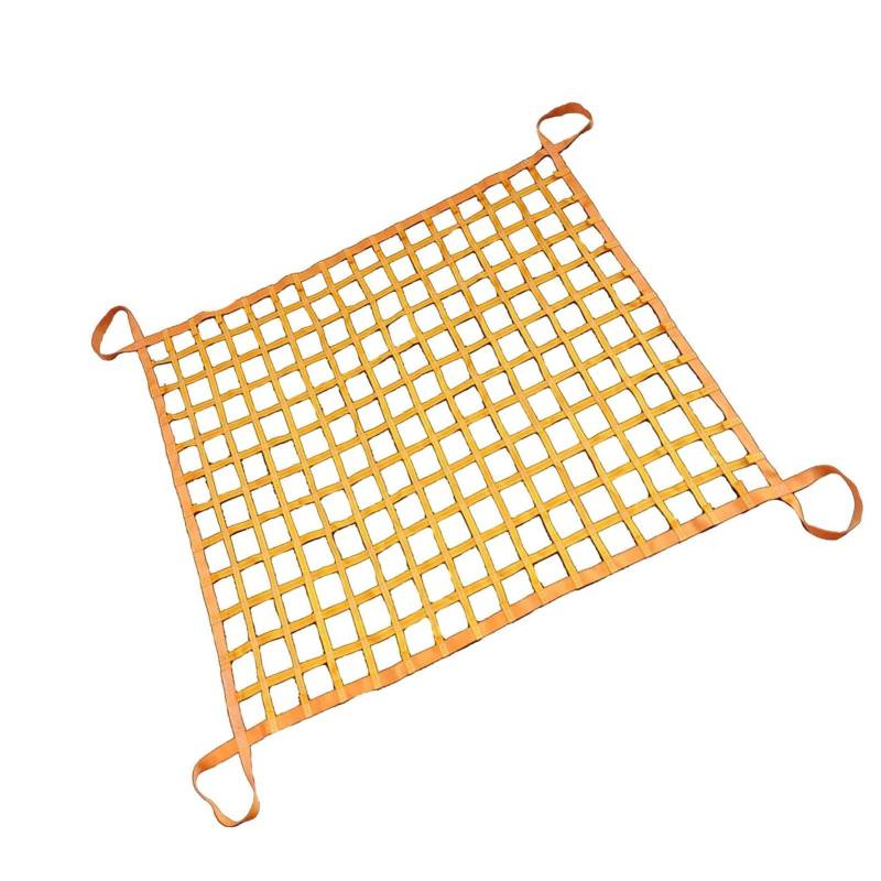 Fracht Heben Netze, Flaches Nylon-Gurtnetz, LKW-Ladeflächennetz, Starke tragende Materialhandhabungsgurte, for Pier, BAU, Be- und Entladen von Fracht(1 X 1M/Mesh 10cm/Load 1t) von BFVAKBKYT