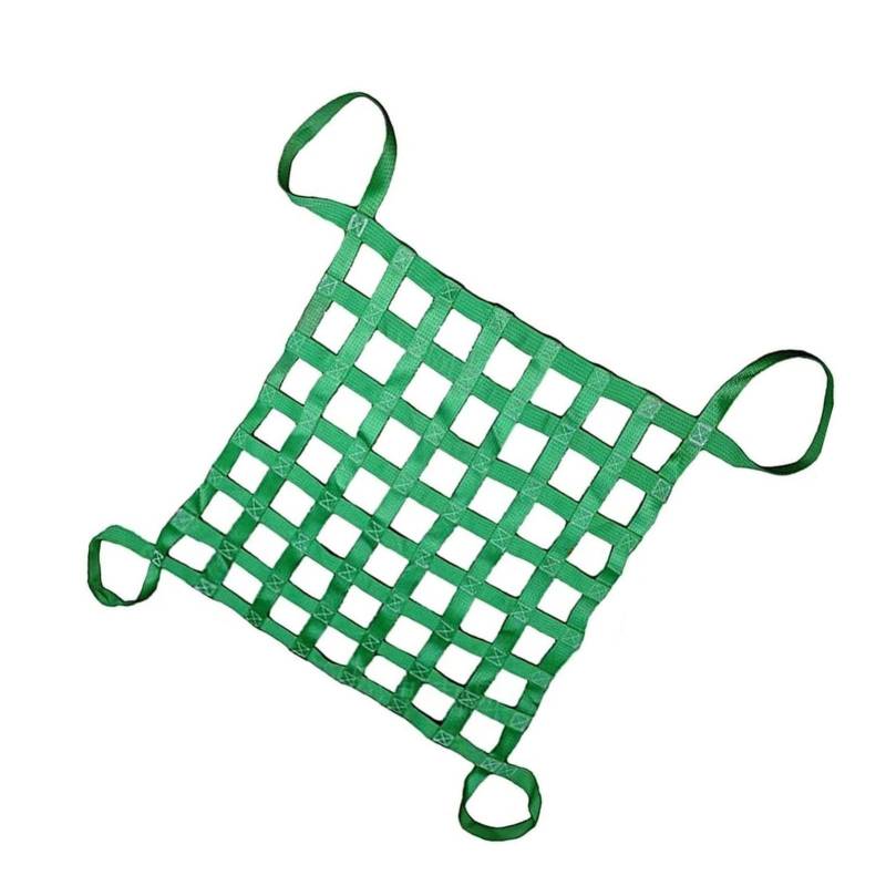 Fracht Heben Netze, Flaches Zurrnetz for Kisten und Paletten, Gurtbandnetz, Ladungssicherungsnetz, verstellbare Ladungsnetzgurte, stark belastbares Hebenetz(1 X 1M/Mesh 10cm/Load 1t) von BFVAKBKYT