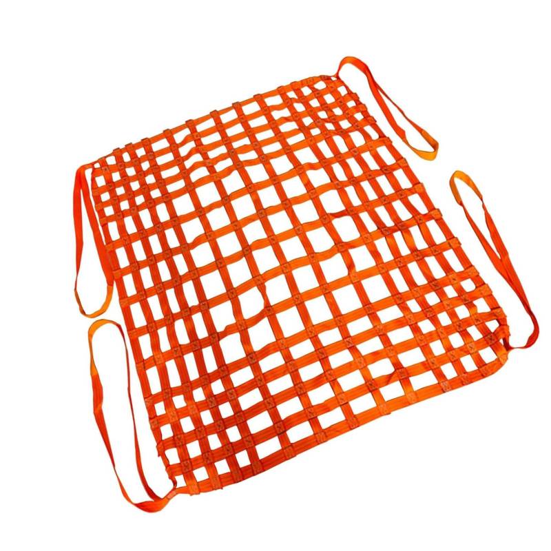 Fracht Heben Netze, Hochleistungs-Hebegurtnetz, flaches Nylon-Gurtbandnetz(1 X 1M/Mesh 10cm/Load 1t) von BFVAKBKYT