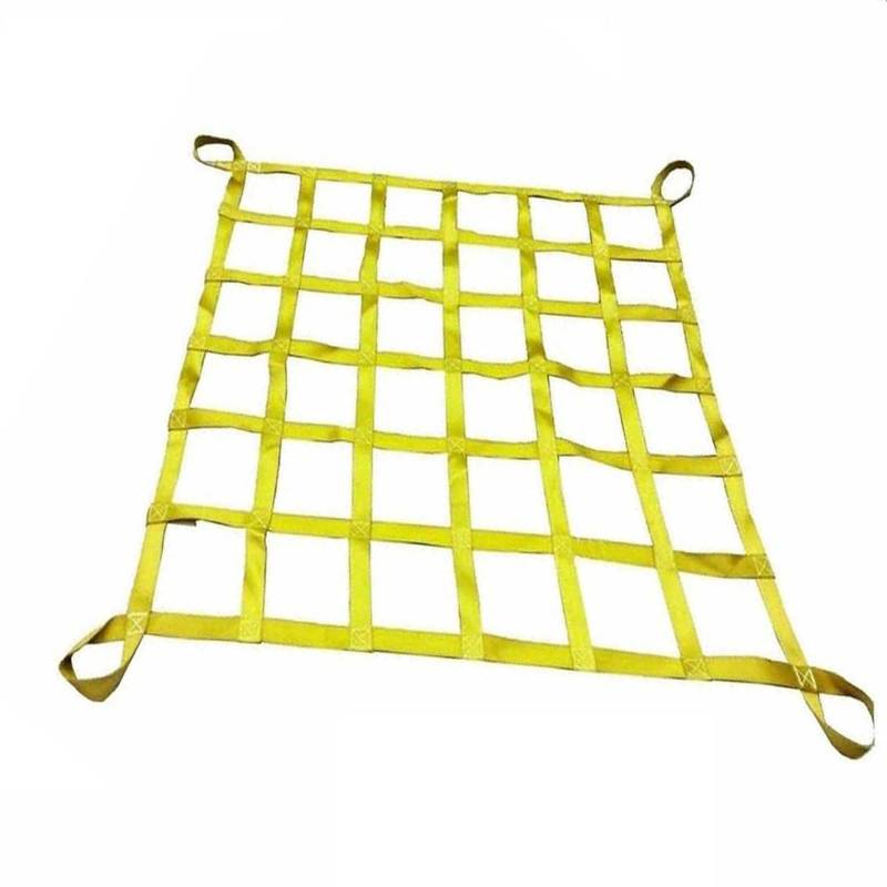 Fracht Heben Netze, Zurrnetz for Kisten und Paletten, verstellbare Ladungsnetzgurte, stark belastbares Hebenetz(1 X 1M/Mesh 10cm/Load 1t) von BFVAKBKYT