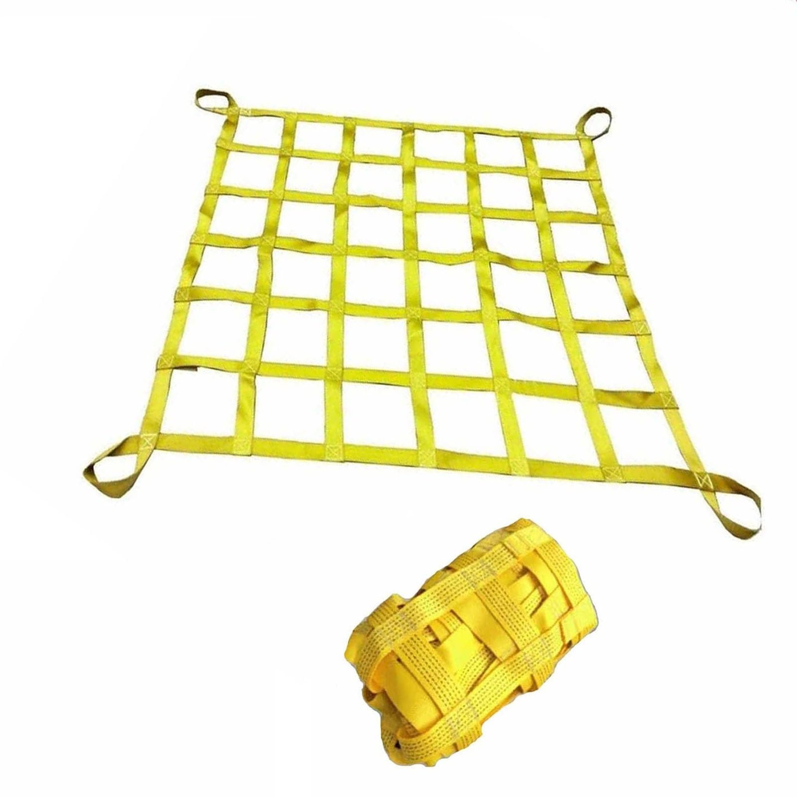 Fracht Heben Netze, Zurrnetz for Kisten und Paletten, verstellbare Ladungsnetzgurte, stark belastbares Hebenetz(1 X 1M/Mesh 10cm/Load 2t) von BFVAKBKYT