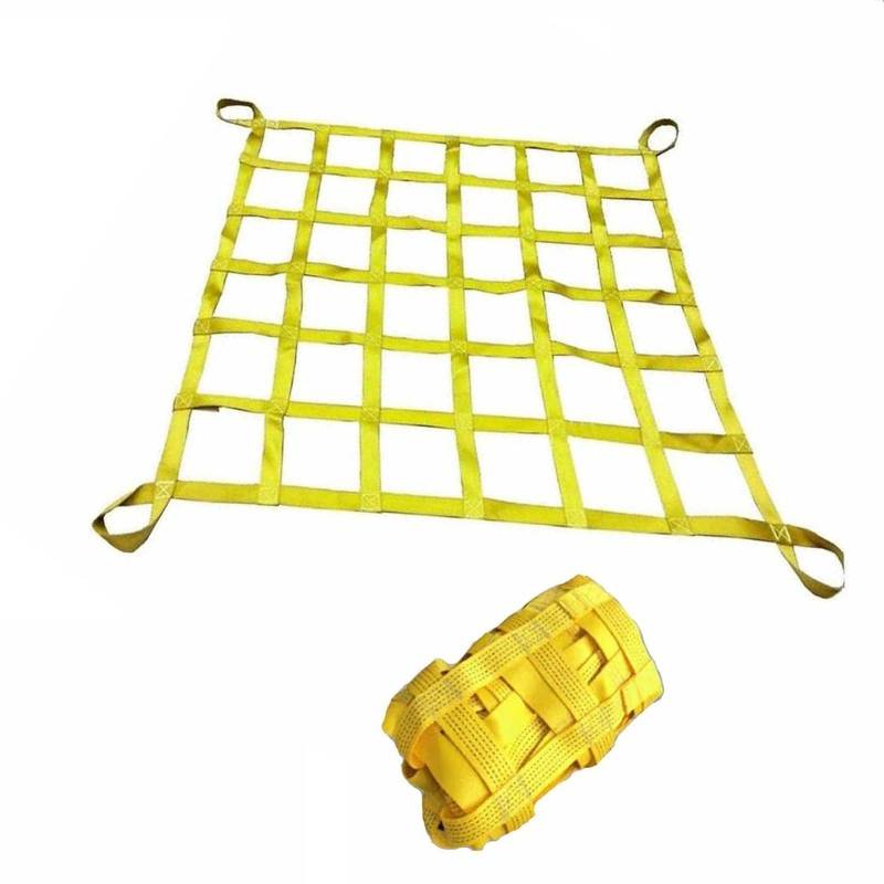 Fracht Heben Netze, Zurrnetz for Kisten und Paletten, verstellbare Ladungsnetzgurte, stark belastbares Hebenetz(1 X 1M/Mesh 10cm/Load 300KG) von BFVAKBKYT