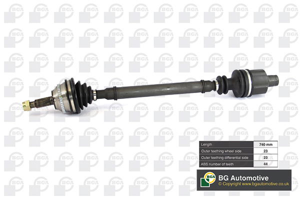 Antriebswelle Vorderachse rechts BGA DS7317RA von BGA