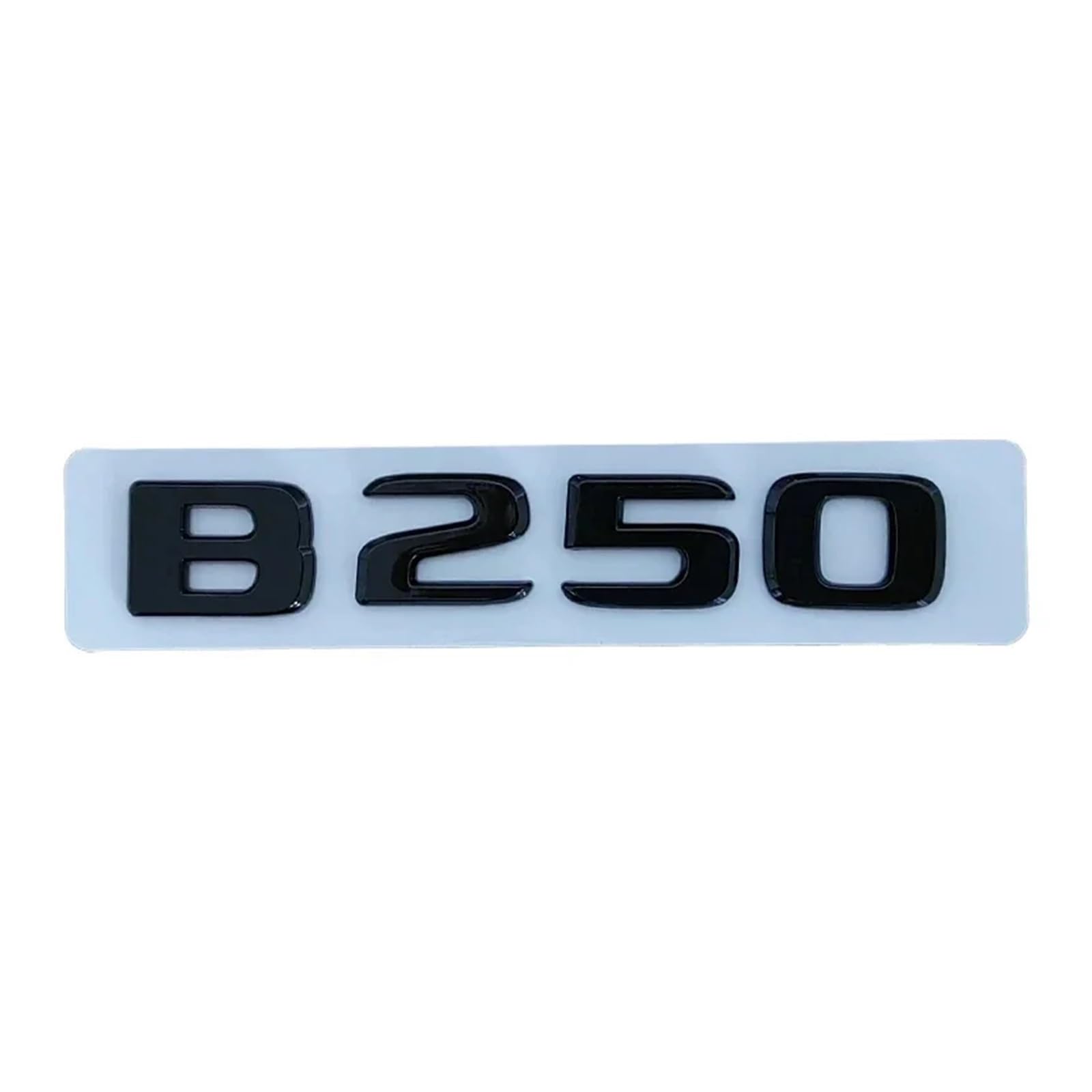 BGAGNVNLPT 3D ABS Chrome Black for B180 B200 B220 B250 B260 W246 W245 Car Trunk Letters Emblem Badge Logo Sticker Accessories Abzeichen Logo Abziehbild(Glossy Black B250) von BGAGNVNLPT