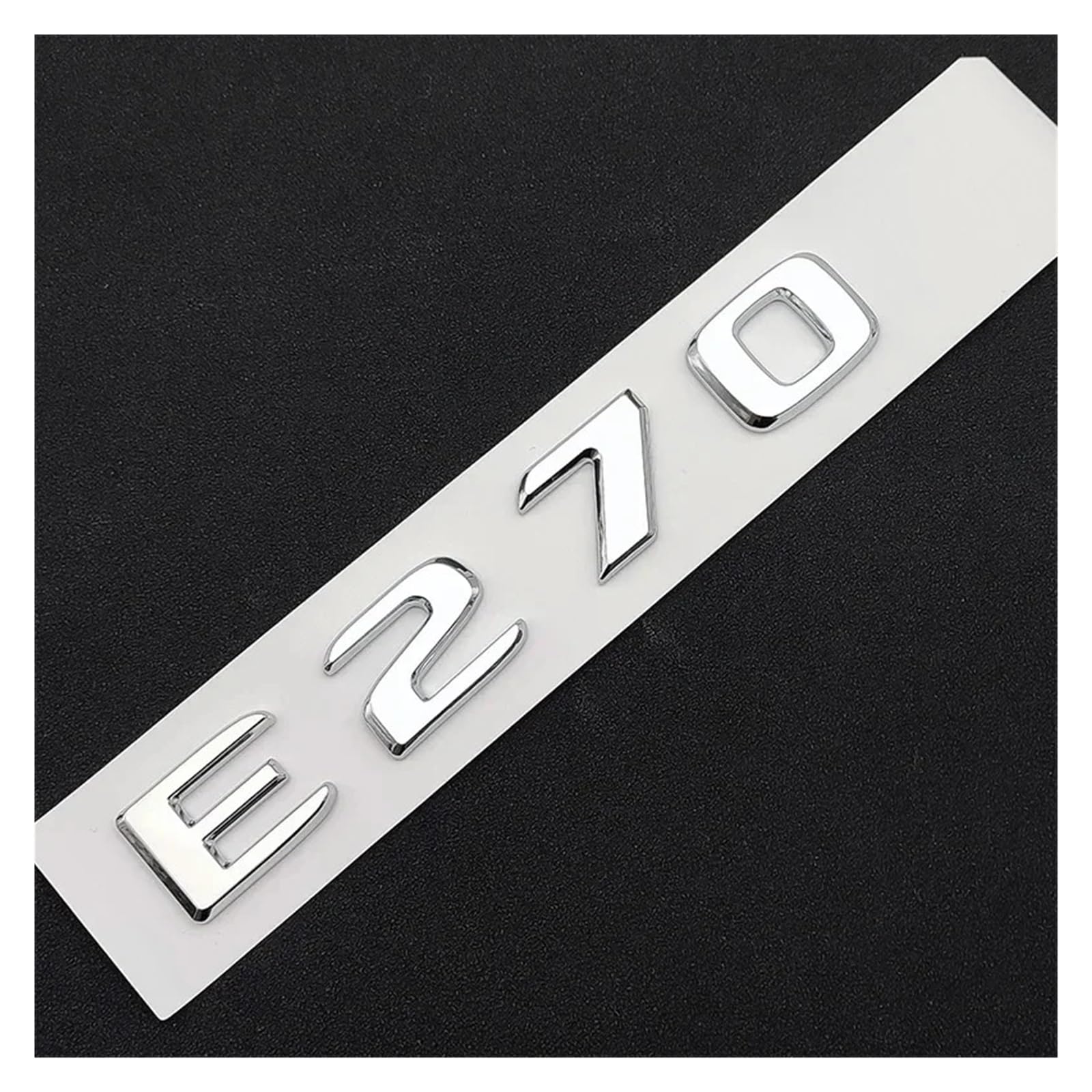 BGAGNVNLPT 3D ABS Chrome Car Rear Trunk Letters Badge Sticker for E270 W211 W212 E270 CDI Emblem Logo Auto Accessories Abzeichen Logo Abziehbild(E270) von BGAGNVNLPT