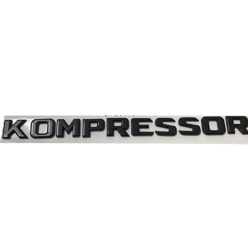 BGAGNVNLPT Glänzend schwarz Kompressor Kunststoff Auto Kofferraum Rückseiten Buchstaben Abzeichen Emblem Embleme Aufkleber Aufkleber for Ben Auto Abzeichen Logo Abziehbild von BGAGNVNLPT