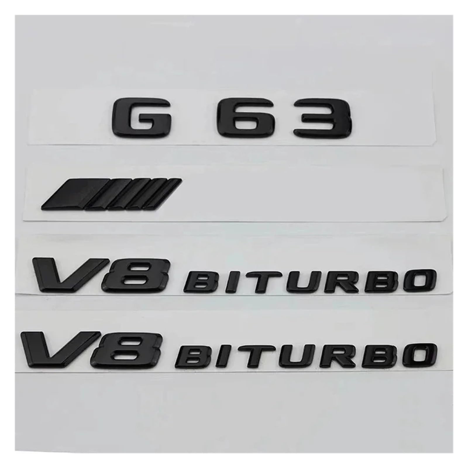 BGAGNVNLPT for G63 AMG W463 W464 G 63 V8 BITURBO Style 3D ABS Glossy Black Car Rear Trunk Letters Badge Emblem Logo Stickers Abzeichen Logo Abziehbild(AMG) von BGAGNVNLPT