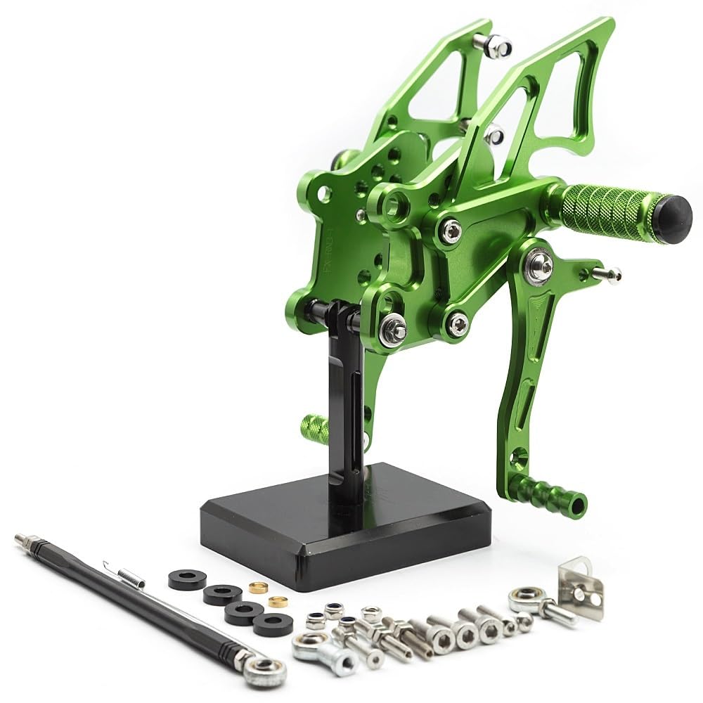 Fußrasten Vorne Pedale CNC Aluminium Legierung Motorrad Fußrastenanlage Fußstütze Fußrasten Pedal Fuß Peg Hinten Set Für Ka&wasaki NINJA 300 250 2013 2014 2015 2016 17 von BGDCVS