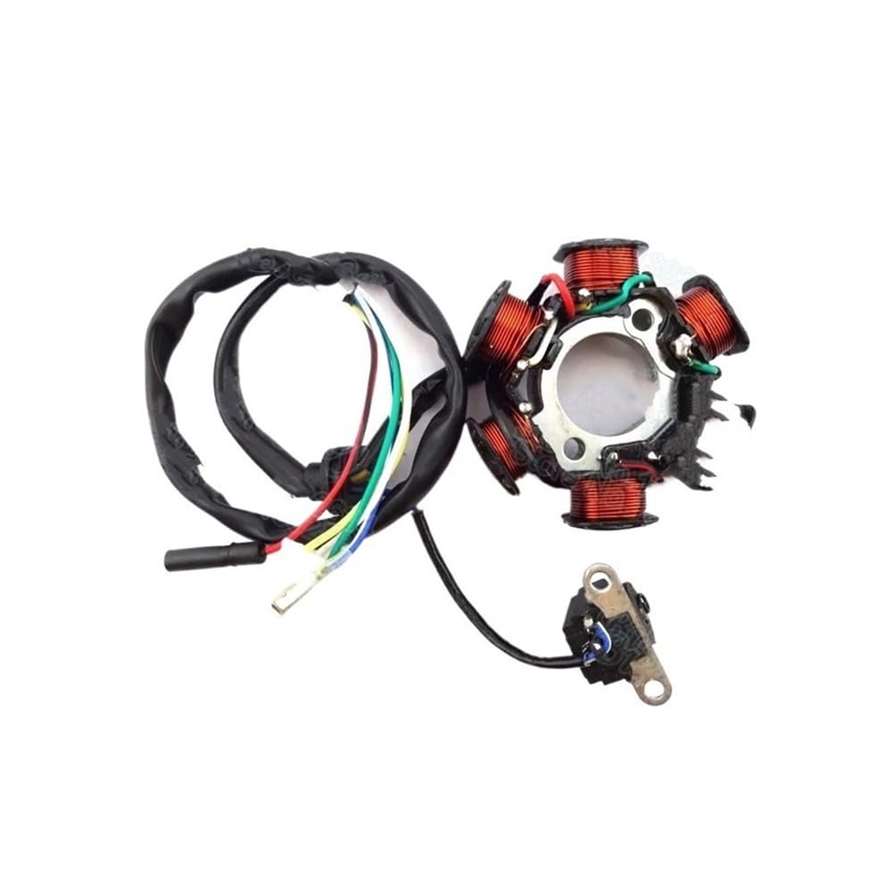 Magneto Statorspule GY6 50cc Zündung Stator Magneto Spule 6 Pole Für Moped Roller Sunl Roketa Bu&ggy Go Kart ATV Quad Motorrad Motocross von BGDCVS