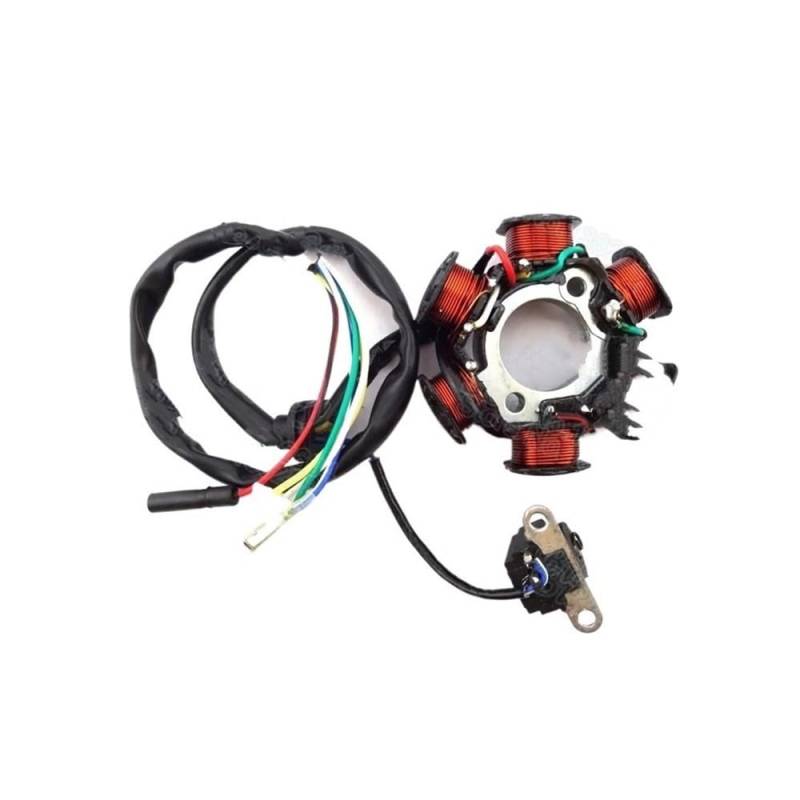 Magneto Statorspule GY6 50cc Zündung Stator Magneto Spule 6 Pole Für Moped Roller Sunl Roketa Bu&ggy Go Kart ATV Quad Motorrad Motocross von BGDCVS