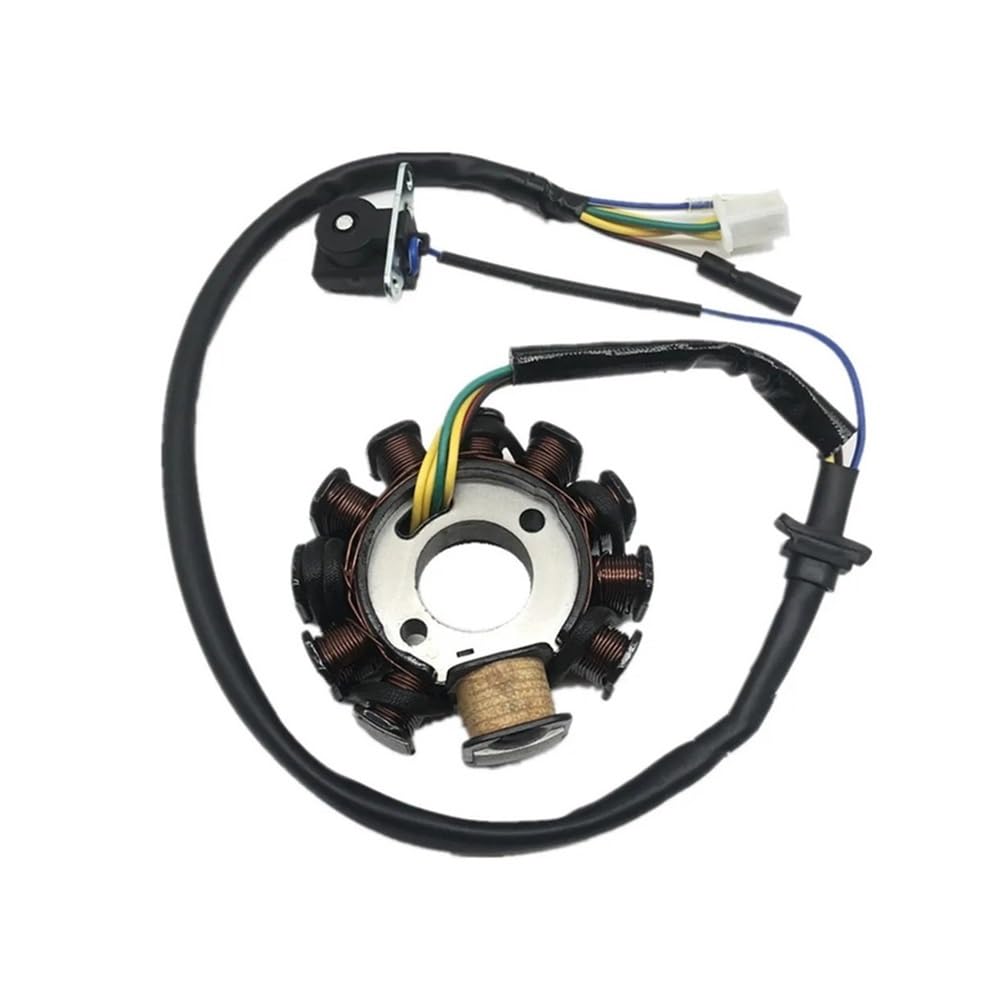 Magneto Statorspule Motorrad Generator Stator Spule 11 Pole 6 Kupfer Draht Magneto Für GY6 125CC CB125 ZS125 Roller Moped Motorrad Zubehör von BGDCVS