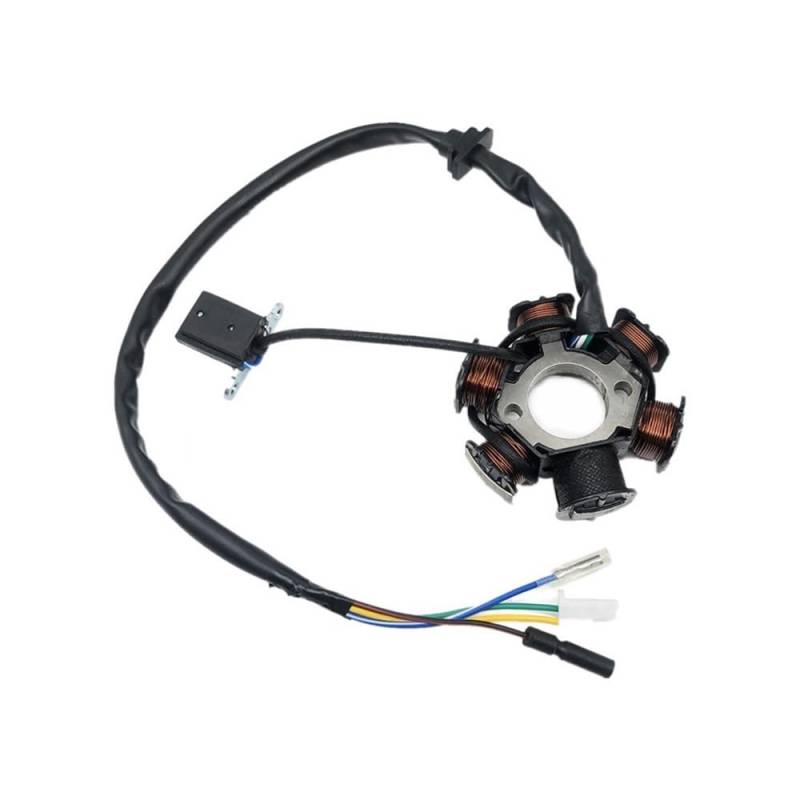 Magneto Statorspule Motorrad Generator Stator Spule 6 Pole 5 Kupfer Draht Magneto Halbe Welle Volle Welle Für GY6 Für KY&MCO 125 150CC Moto Zubehör von BGDCVS