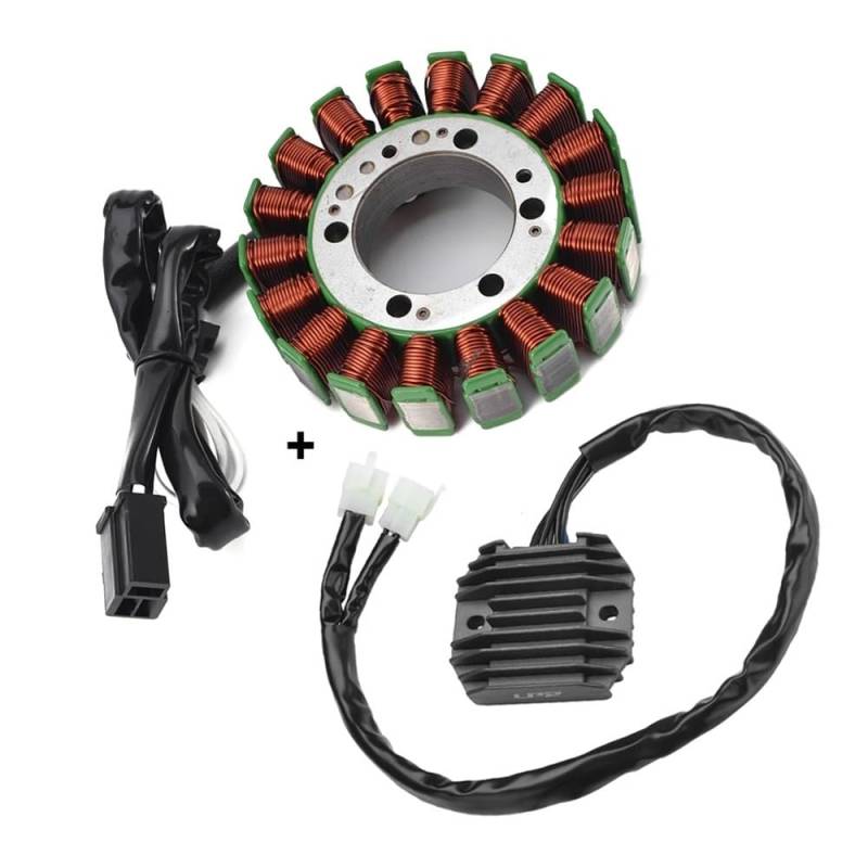 Magneto Statorspule Motorrad Motor Stator Spule + Spannungsreglergleichrichter Für Ka&wasaki ZX636 Für NI&nja ZX-6R ZX 636 Für NI&nja ZX6R ZX 6R 2005 2006 von BGDCVS