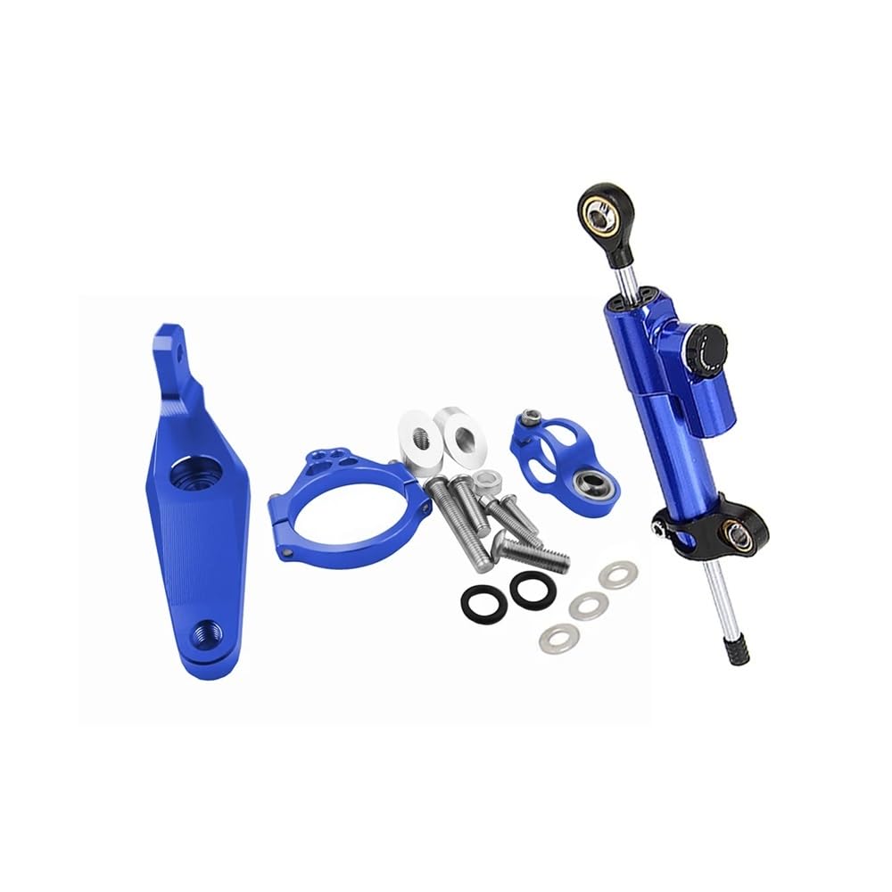 Motorrad Arbeitsleuchten Halterung FÜR MT-09 MT 09 Mt09 2021 2022 Einstellbare Motorräder Zubehör Hilfs Halterung Lenkung Stabilisieren Dämpfer Halterung Montage Kit von BGDCVS