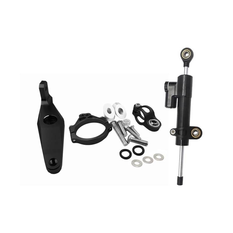 Motorrad Arbeitsleuchten Halterung FÜR MT-09 MT 09 Mt09 2021 2022 Einstellbare Motorräder Zubehör Hilfs Halterung Lenkung Stabilisieren Dämpfer Halterung Montage Kit von BGDCVS