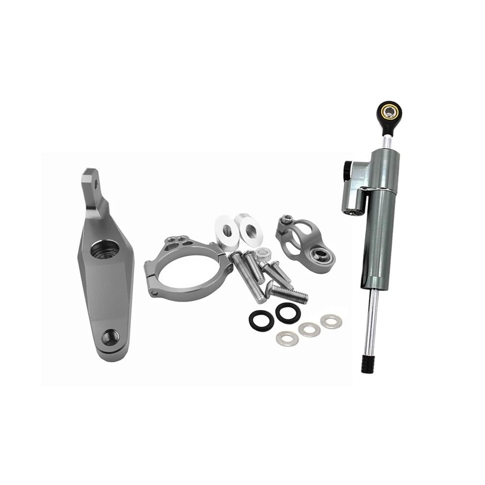 Motorrad Arbeitsleuchten Halterung FÜR MT-09 MT 09 Mt09 2021 2022 Einstellbare Motorräder Zubehör Hilfs Halterung Lenkung Stabilisieren Dämpfer Halterung Montage Kit von BGDCVS